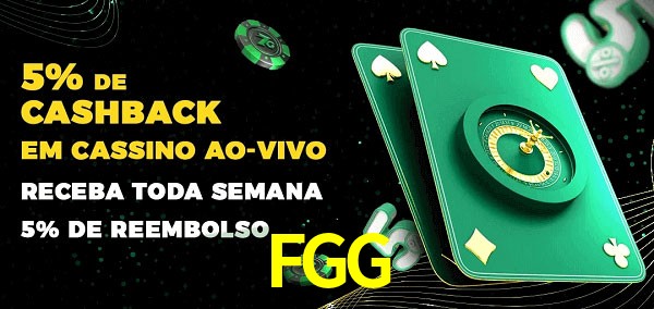 Promoções do cassino ao Vivo FGG